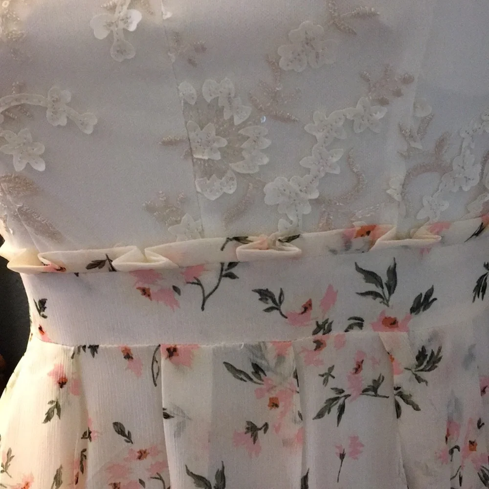 NWT Sleeveless Chiffon Floral Maxi Dress G… - Picture 8 of 8
